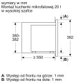 Kuchenka mikrofalowa do zabudowy Bosch Serie 2 BFL623MB3