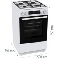 Kuchnia gazowo-elektryczna Gorenje GK5C42WH