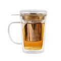 Vialli - Szklanka z podwójną ścianką z zaparzaczem Amo 300ml 29378