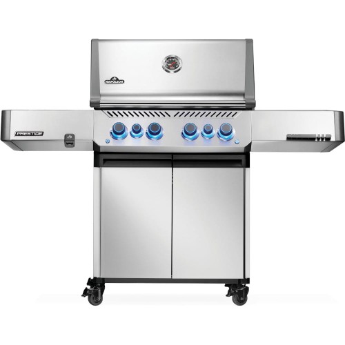 Grill gazowy Napoleon Prestige 500 z palnikiem rożna i palnikiem bocznym Sizzle Zone, Stal Szlachetna P500VRSIBPSS-PL