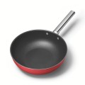 Wok Smeg 50's Style CKFW3001RDM 30cm, czerwony