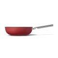 Wok Smeg 50's Style CKFW3001RDM 30cm, czerwony