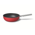 Wok Smeg 50's Style CKFW3001RDM 30cm, czerwony