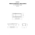 Regulowana wkładka z tworzywa do zlewozmywaków Schock, ciemny antracyt - 629739