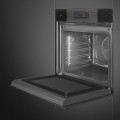 Piekarnik elektryczny z funkcją mikrofali i pary Smeg SO6106WAPB3