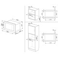 Kuchenka mikrofalowa do zabudowy Smeg FMI017X