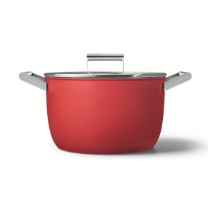 Garnek Smeg 50's Style CKFC2611RDM 26cm, czerwony