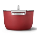 Garnek Smeg 50's Style CKFC2611RDM 26cm, czerwony