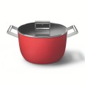Garnek Smeg 50's Style CKFC2611RDM 26cm, czerwony