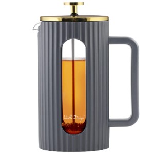Vialli - Zaparzacz do kawy i herbaty 1000 ml Livio szary 1067