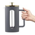 Vialli - Zaparzacz do kawy i herbaty 1000 ml Livio szary 1067