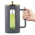 Vialli - Zaparzacz do kawy i herbaty 1000 ml Livio szary 1067