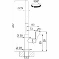 Bateria kuchenna Franke Maris Slim J pull-out Czarny Mat 115.0728.389