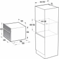 Kompaktowy piekarnik z mikrofalą Gorenje BCM4058B