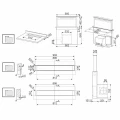 Okap do zabudowy w blacie Smeg KDD90CNE2