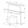 Okap do zabudowy w blacie Smeg KDD60VXE-3