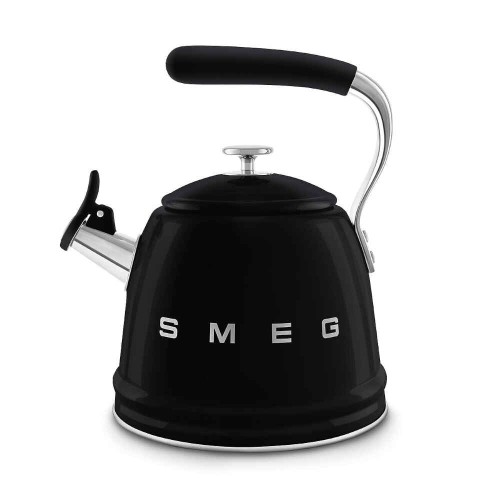 Czajnik z gwizdkiem Smeg WKF01BL, czarny