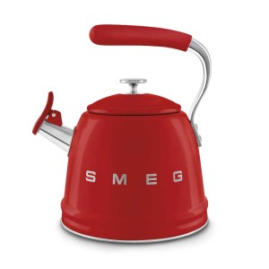 Czajnik z gwizdkiem Smeg WKF01RD, czerwony