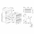 Piekarnik elektryczny z funkcją mikrofali Smeg SO4104M2PB3