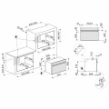 Piekarnik elektryczny z funkcją mikrofali Smeg SO4301M1X