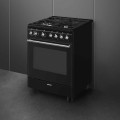 Kuchnia wolnostojąca z płytą gazową Smeg CX61GMBL