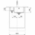 Zlewozmywak Franke Fraceram KubusX KXK 160-37-12 126.0738.301 Czarny Mat