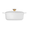 Brytfanna owalna Le Creuset 29cm Biała