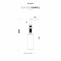Dozownik Schock Samo L 629174WGO White Gold Linia Studio