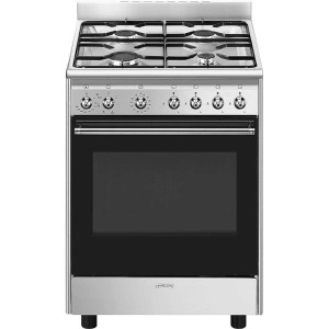 Kuchnia wolnostojąca z płytą gazową Smeg CX60GMX + GRATIS "PROMOCJA"