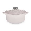 Brytfanna Le Creuset w Kształcie Serca z Uchwytem do Pokrywki Serce 20 cm  1.9L shell pink
