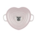 Brytfanna Le Creuset w Kształcie Serca z Uchwytem do Pokrywki Serce 20 cm  1.9L shell pink