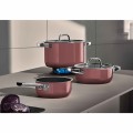 WMF - Komplet garnków FusionTec Mineral Pro 4szt Rose Quartz 0518955290