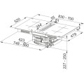 Płyta indukcyjna ze zintegrowanym okapem Franke FSM 7072 4RC HI Czarne szkło 340.0731.892