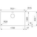 Zlewozmywak Franke MRG 110-72 Onyx + czarny zestaw odpływowy 125.0740.838
