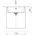 Zlewozmywak Franke MRG 110-62 Onyx + czarny zestaw odpływowy 125.0740.841