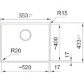 Zlewozmywak Franke MRG 110-52 Onyx + czarny zestaw odpływowy 125.0740.842