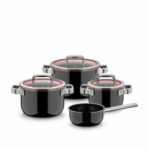 WMF - Komplet garnków FusionTec Functio Pro 4szt Black 518605290
