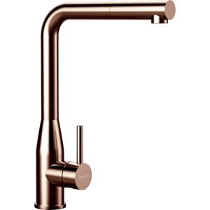 Bateria Schock Keto Copper Brushed z wyciąganą wylewką 518120 COB Linia Studio