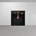 Bateria Schock Keto Copper Brushed z wyciąganą wylewką 518120 COB Linia Studio