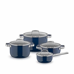 WMF - Komplet garnków FusionTec Mineral Pro 4szt Ocean Blue 521245290