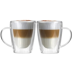 Vialli - Komplet 2 szklanek z uchem z podwójną ścianką 250 ml Livio Duo 1654
