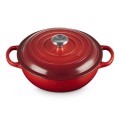 Garnek do gulaszu Le Creuset 22cm Wiśniowy
