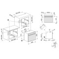 Piekarnik elektryczny Smeg SF7302TX, szerokość 70cm