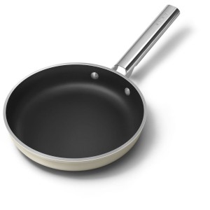 Patelnia Smeg o średnicy 24cm FPF2402CRM Kremowy mat