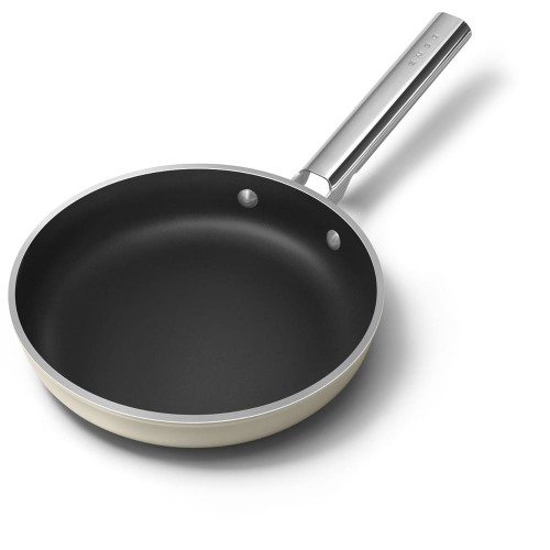 Patelnia Smeg o średnicy 24cm FPF2402CRM Kremowy mat