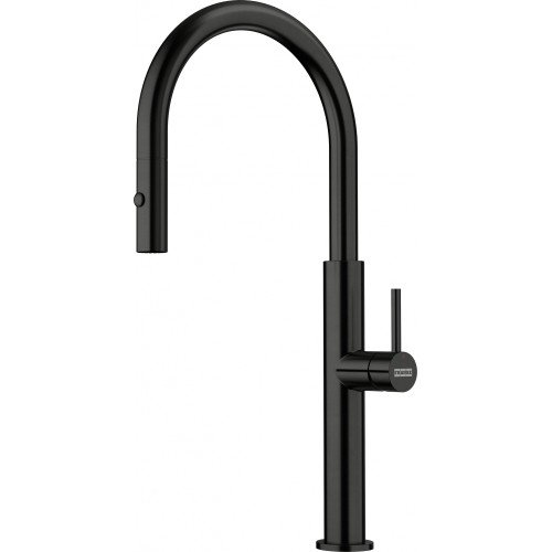 Bateria kuchenna Franke Pescara J pull-out spray Czarna Stal szlachetna 115.0741.695