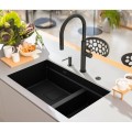 Bateria kuchenna Franke Pescara J pull-out spray Czarna Stal szlachetna 115.0741.695