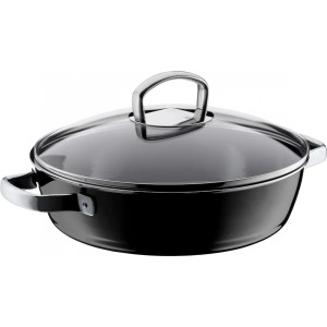 WMF - Bryfanna okrągła Fusiontec Mineral 28cm czarna 518405290