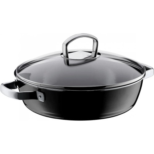 WMF - Bryfanna okrągła Fusiontec Mineral 28cm czarna 518405290