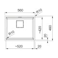 Zlewozmywak Franke KNG PRO 110-52 Onyx 125.0749.660